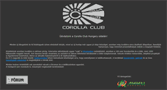 Desktop Screenshot of corolla-club.hu